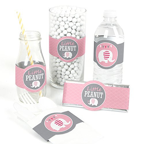 Big Dot of Happiness Pink Elephant - DIY Party Supplies - Girl Baby Shower or Birthday Party DIY Wrapper Favors & Decorations - Set of 15 Big Dot of Happiness Pink Elephant - DIY Party Supplies - Girl Baby Shower or Birthday Party DIY Wrapper Favors & Decorations - Set of 15