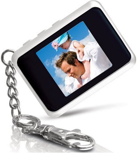 Coby DP151WHT 1.5-Inch Digital TFT LCD Photo Keychain, White