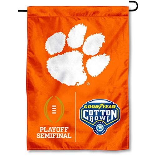College Flags  and  Banners Co. Clemson Tigers 2018 Cotton Bowl Semifinal Game Garden Flag