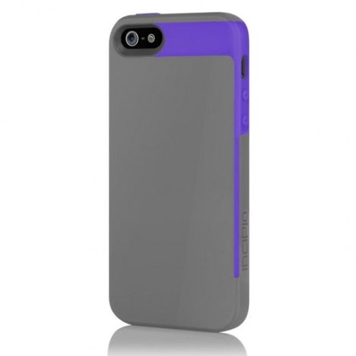 Incipio IPH-827 Faxion for iPhone 5-1 Pack - Retail Packaging - Gray Purple