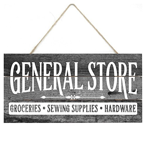 MRC Wood Products General Store Rustic Wooden Plank Sign 5x10