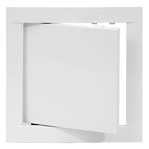 REPA MARKET Access Panel Door White Opening Flap Cover Plate - Box Door Lock - Door Latch  6x6 Plastic