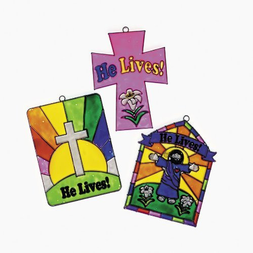 He Lives Sun Catchers (2 dz) by Fun Express