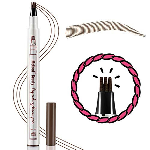 iMethod Eyebrow Pen - Brow Microfilling Pen Eyebrow Pen for Hair-like Strokes Dark Brown