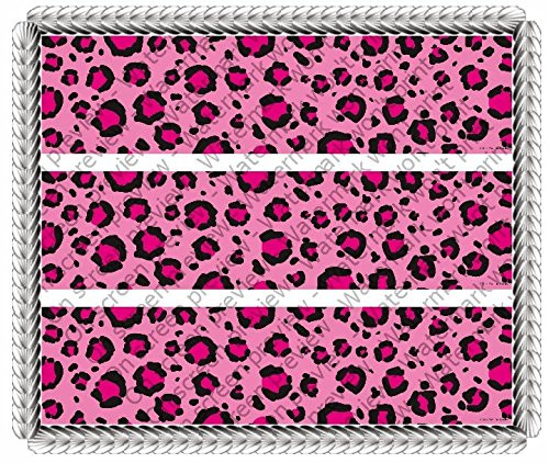 Pink Cheetah - Side Strips - Edible Cake Side Toppers - D591