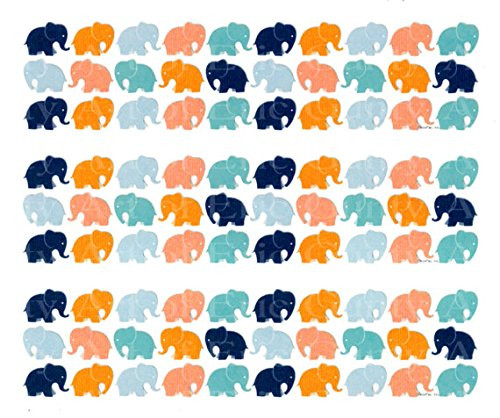 Elephants Birthday - Cake Side Strip - Edible Cake Cupcake Party Topper - D22205