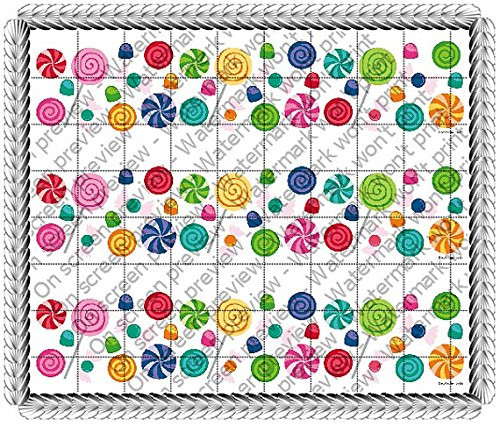 Candy Shop - Cake Side Strip - Edible Cake Cupcake Party Topper - D20855