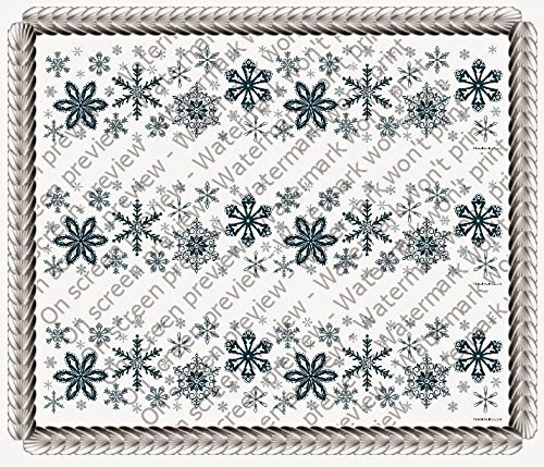 Snowflakes - Side Strips - Edible Cake Side Toppers - D613
