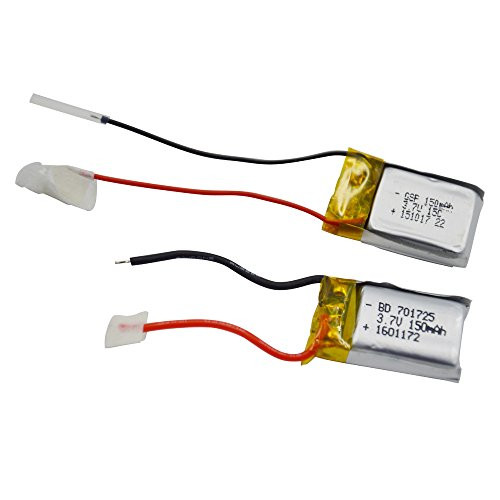 Blomiky 2-Pack 3.7 volt - 150mAh 30C Li-Poly Pack for Syma S107 / S107G Helicopter S107G Battery2