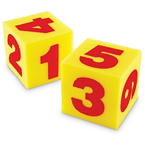 Learning Resources Giant Soft Cubes - Numerals