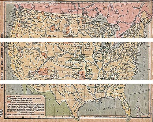 Old World Map - Cake Side Strip - Edible Cake Cupcake Party Topper - D22417