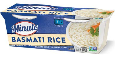 Minute Ready To Serve BASMATI RICE 2- Microwaveable Cups in Pack