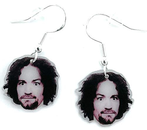 Serial Killer Earrings Jewelry True Crime Horror Retro Charles Manson