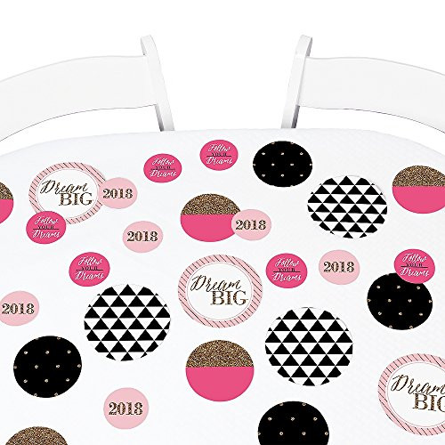 Dream Big - 2018 Graduation Party Giant Circle Confetti - Graduation Party Decorations - Large Confetti 27 Count