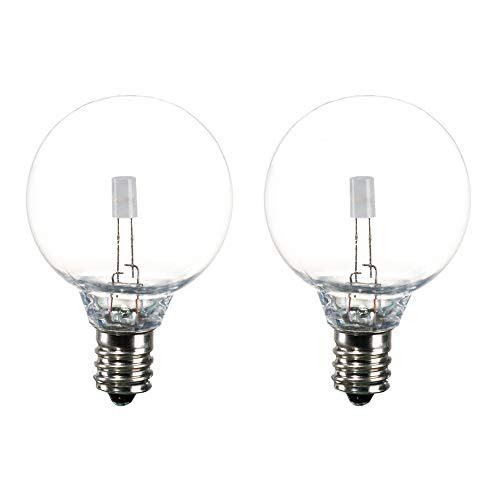 SUNTHIN 2 Pack RGB G40 Bulb for Color Changing Globe String Light