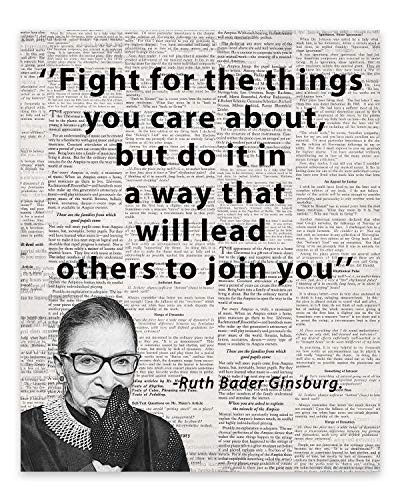 Fight For The Things You Care About Motivational Dictionary Wall Art Prints Home Studio Office Decor. Great Motivational  and  Inspirational Gift 8 X10  UNFRAMED
