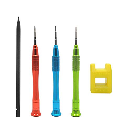 EMiEN MacBook Screwdriver Repair Tool Kit 1.2mm Star P5 Pentalobe Screwdriver 6-Point Torx T5  and  Phillips PH000 Screwdriver Repair Tool Kit for MacBook Air  and MacBook Pro 13  15  with Retina Display