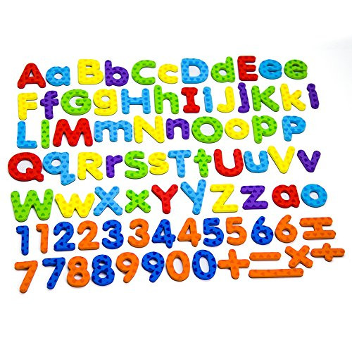 Magnetic Letters and Numbers for Educating Kids in Fun -Educational Alphabet Refrigerator Magnets -82 Pieces