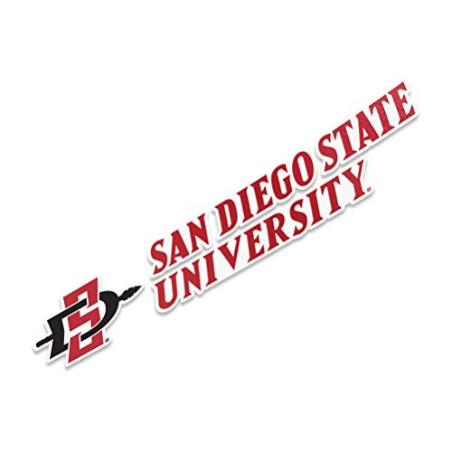 San Diego State University NCAA Name Logo Vinyl Decal Laptop Water Bottle Car Scrapbook  8 Inch Sticker