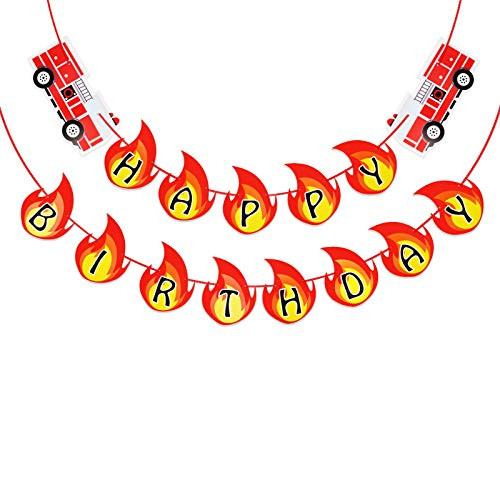 Firetruck Happy Birthday Banner for Firetruck Themed Party Decorations Fireman Birthday Party Supplies Fire Engine Rescue Theme Party for Kids  Red Firetruck Happy Birthday Banner for Firetruck Themed Party Decorations Fireman Birthday Party Supplies Fire Engine Rescue Theme Party for Kids  Red
