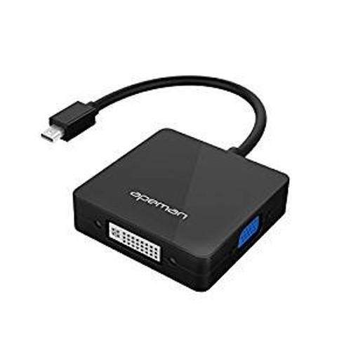 APEMAN Mini DP Adapter, 3 in 1 Mini DisplayPort to HDMI/VGA/DVI Converter Adapter Cable, Male to Female for MacBook, Macbook Air, iMac, Mac Mini, Microsoft Surface Pro APEMAN Mini DP Adapter, 3 in 1 Mini DisplayPort to HDMI/VGA/DVI Converter Adapter Cable, Male to Female for MacBook, Macbook Air, iMac, Mac Mini, Microsoft Surface Pro