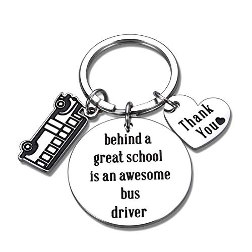 School Bus Driver Keychain Appreciation Christmas Gifts for Bus Driver Men Women Thank You Thanksgiving Day Birthday Gifts School Bus Keychain Charm Behind A Great School Is An Awesome Bus Driver School Bus Driver Keychain Appreciation Christmas Gifts for Bus Driver Men Women Thank You Thanksgiving Day Birthday Gifts School Bus Keychain Charm Behind A Great School Is An Awesome Bus Driver