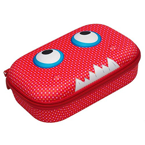 ZIPIT Beast Pencil Case/Pencil Box/Storage Box, Red