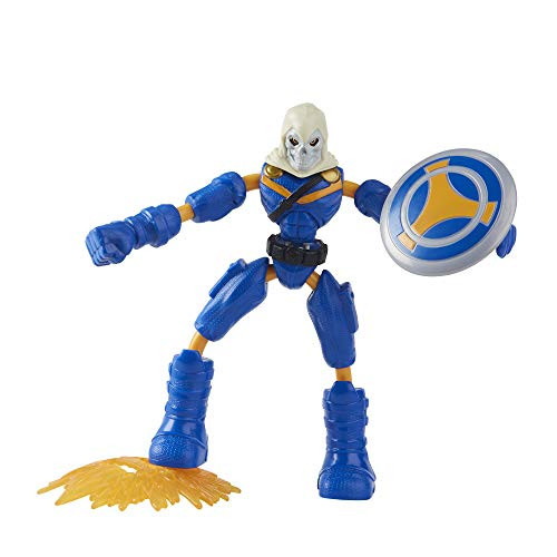 Avengers Marvel Bend and Flex Action Figure Toy 6-Inch Flexible Taskmaster Figure Includes Accessory for Kids Ages 4 and Up