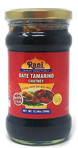 Rani Dates  and  Tamarind  Imli  Chutney Glass Jar Ready to eat 10.5oz  300g  Vegan ~ Gluten Free   NON-GMO   No Colors   Indian Origin