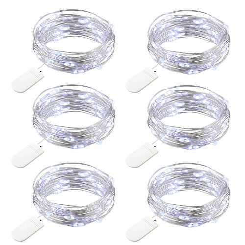 GDEALER 6 Pack Fairy String Lights 7.2ft 20LED Fairy Lights Battery Starry String Lights Copper Wire Lights Firefly Lights LED Moon Lights for DIY Christmas Decor Christmas Lights Cool White GDEALER 6 Pack Fairy String Lights 7.2ft 20LED Fairy Lights Battery Starry String Lights Copper Wire Lights Firefly Lights LED Moon Lights for DIY Christmas Decor Christmas Lights Cool White