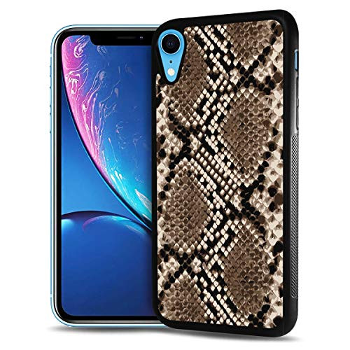 for iPhone XR Durable Protective Soft Back Case Phone Cover HOT12616 Snake Pattern