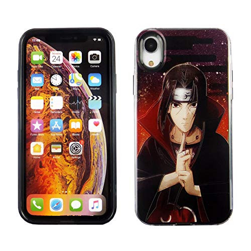 iPhone XR 10R 6.1 Inch Dual Slim Case CASEVEREST 3D Print Cover iPhone XR Naruto Itachi Japanese Anime Manga PC plus TPU