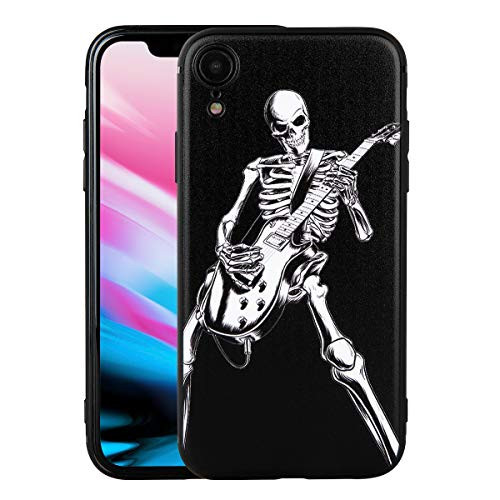 Case for Apple iPhone XR Skeleton Playing Guitar Cool Skull Style for Musician Guitarist Phone Case Cover for Apple iPhone XR iPh XR-Skeleton Playing Guitar Case for Apple iPhone XR Skeleton Playing Guitar Cool Skull Style for Musician Guitarist Phone Case Cover for Apple iPhone XR iPh XR-Skeleton Playing Guitar