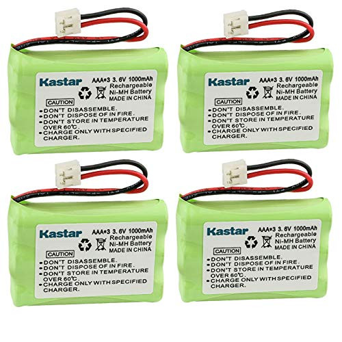 Kastar 4-Pack Battery Replacement for Lucent Technologies 5-2523 Lucent Technologies 80-5848-00-00 AT and T E1112 E1113 E1114 E1397 E1912 E1913 E1914 E191913 E191914 E191937 E1937 E2801 E2802 E2802B