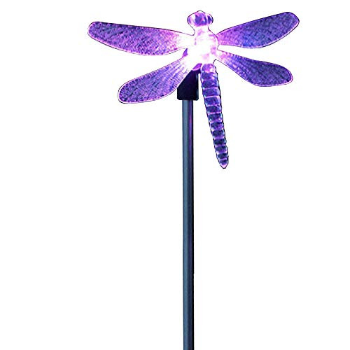 Decdeal LED Solar Garden Stake Lights Garden Decor Figurines Lights Outdoor Landscape Lighting for Path Yard Lawn Patio Decdeal LED Solar Garden Stake Lights Garden Decor Figurines Lights Outdoor Landscape Lighting for Path Yard Lawn Patio