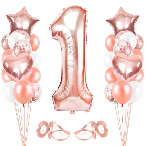 Rose Gold Number 1 Balloon for 1st Birthday Number 1 Foil Balloons Rose Gold Party Decorations for Girls Number One Balloon for Party Birthday Anniversary Festival Decorations Rose Gold Number 1 Balloon for 1st Birthday Number 1 Foil Balloons Rose Gold Party Decorations for Girls Number One Balloon for Party Birthday Anniversary Festival Decorations