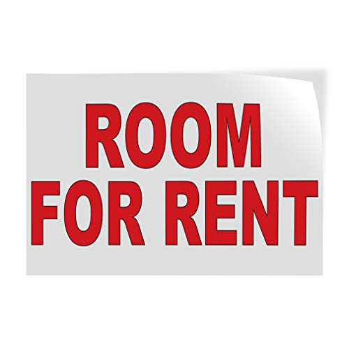 Decal Stickers Multiple Sizes Room for Rent Red B Industrial Vinyl Safety Sign Label Business 12x8Inches