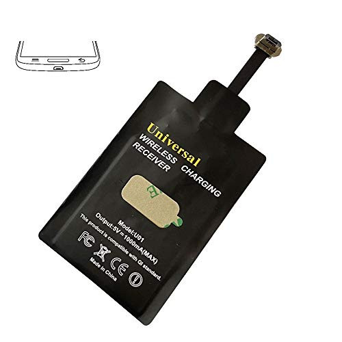 Receiver Wireless Charging Receiver Qi Wireless Charger Universal-QI Film for Micro-USB of All Android Cell Phone  Narrow Interface Up Type-A