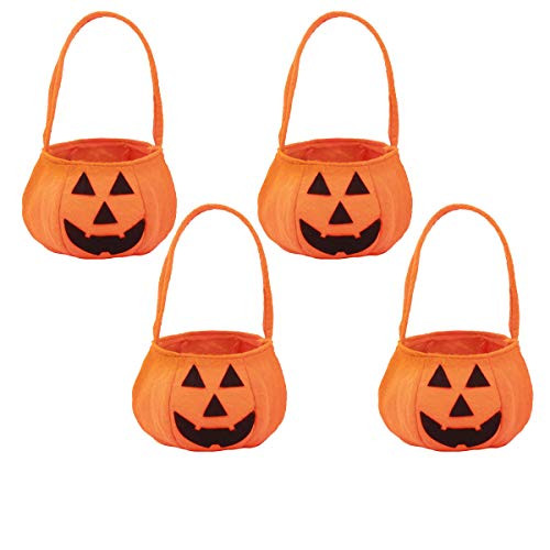 4PCS Halloween Candy Bags for Trick or Treating Halloween Treats Bags Party Favors Felt Gift Bags for Treats Snacks Halloween Goodie Bags Party Supplies 4PCS Halloween Candy Bags for Trick or Treating Halloween Treats Bags Party Favors Felt Gift Bags for Treats Snacks Halloween Goodie Bags Party Supplies