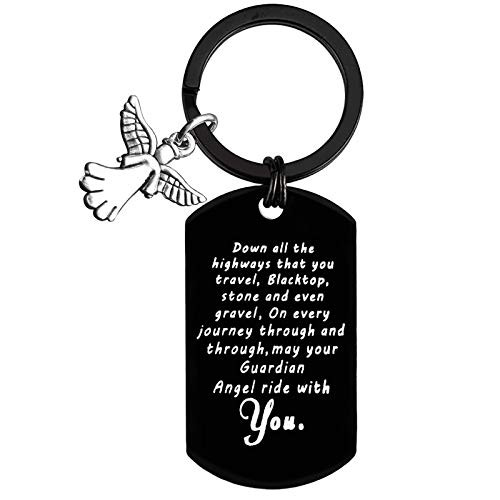 Drive Safe Keychain Ride Safe Keychain New Driver Gifts for Boyfriend Husband Birthday Gifts May Your Guardian Angel Ride with You Keychain Gifts for Biker Trucker Travel Safe Gifts for Family Friends Drive Safe Keychain Ride Safe Keychain New Driver Gifts for Boyfriend Husband Birthday Gifts May Your Guardian Angel Ride with You Keychain Gifts for Biker Trucker Travel Safe Gifts for Family Friends