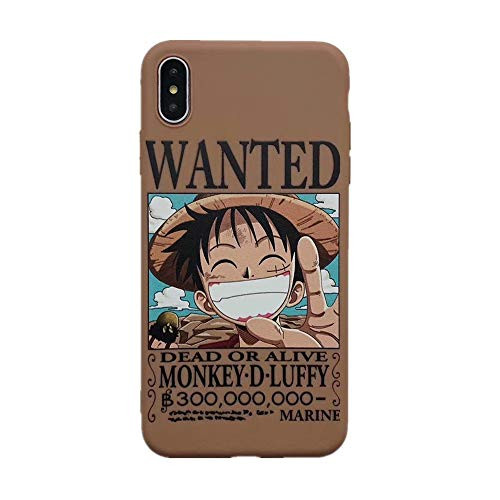 for iPhone Xs Max Case for iPhone Xs Max Cover Cute Japan Cartoon Anime One Piece Luffy Soft Silicone Case Cover for iPhone Xs Max XR 6S 7 8 Plus  for iPhone X Xs