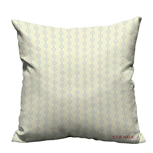 Geometric Throw Pillow Cover Circles Connected with Lines Abstract Oriental Motifs Traditional Decorative Throw Pillow Covers Pale Green Grey 12 inchx12 inch Print Name or Date