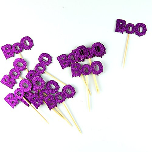 Halloween Boo Cupcake Topper Color Purple 12 Pack Cupcake Topper Decoration Cake Graduation baby shower Halloween Boo Cupcake Topper Color Purple 12 Pack Cupcake Topper Decoration Cake Graduation baby shower
