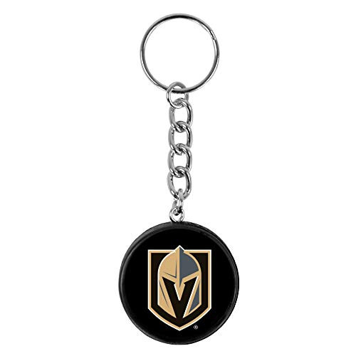 Inglasco Golden Knights Mini Hockey Puck Team Logo Keychain