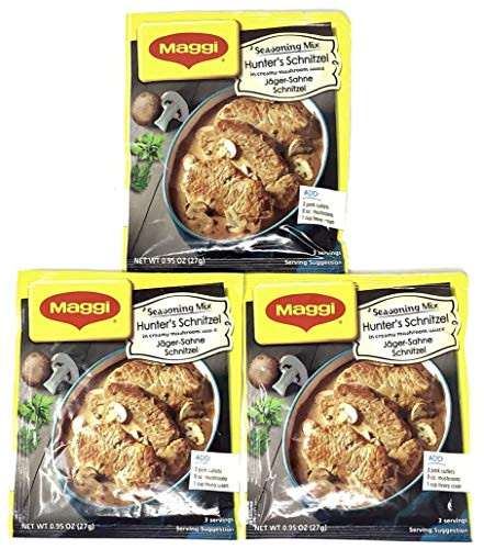 Maggi Seasoning Mix Hunters Schnitzel  Jager-Sahne Schnitzel  0.95oz  Pack of 3
