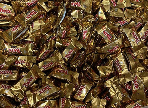 Twix Mini Milk Chocolate Carmel Candy Bar Mini Snack Size Bulk 3lb Total
