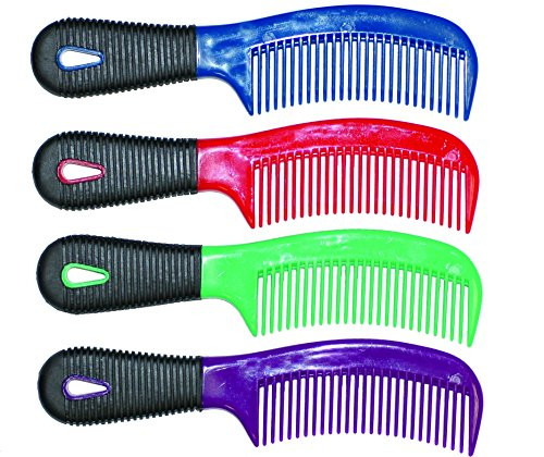 Partrade Green Comb Mane Tail Rubber Grip Handle