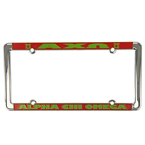 Alexandra and Company License Plate Frame Alpha Chi Omega