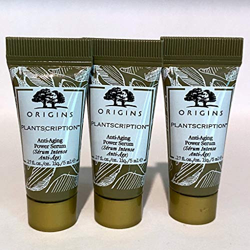 Lot of 3 Origins Plantscription Anti Aging Power Serum mini 0.17 oz 5ml Total 15ml