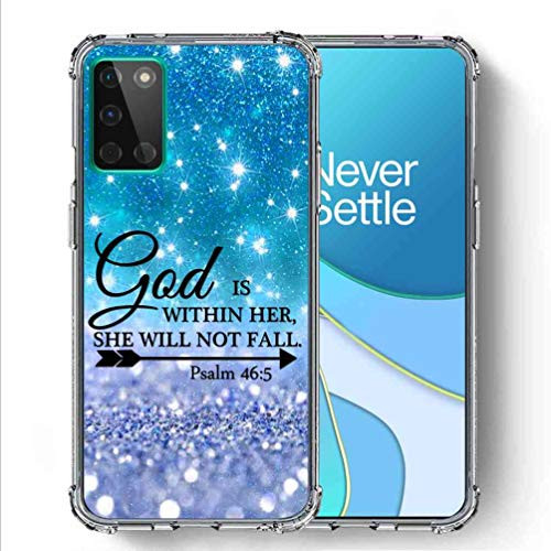 SuperbBeast OnePlus 8T Case  Psalm 465 God is Within her she Will not Fall  Ultra Slim Thin Protective Case Cover Reinforced Corner